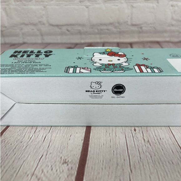 Hello Kitty Set Of Four Shot Glassware Set 1.5 Oz Each - Picture 6 of 6